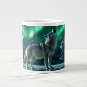 Wolf huilt onder het Noorderlicht Grote Koffiekop