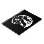 Wolf huilt tegen volle maan notitieboek (Linkerzijde)