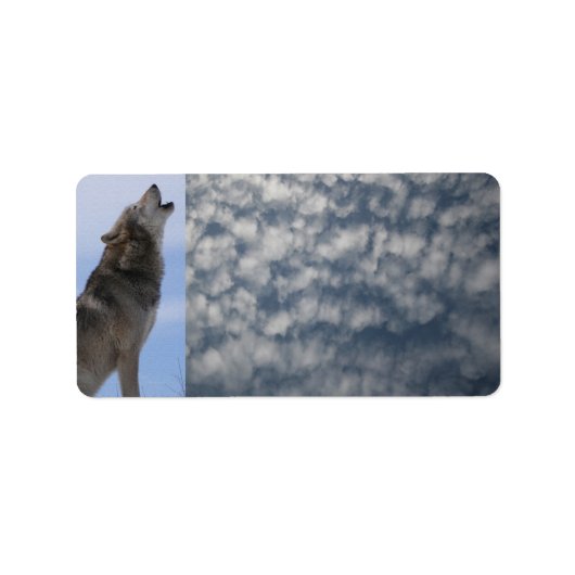 Wolf Huilt & Wolken Etiket (Voorkant)