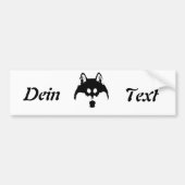 Wolf Hund Husky Bumpersticker (Voorkant)
