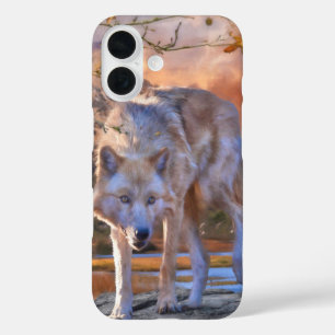 Wolf HUNTING GROUNDS iPhone 16 Hoesje