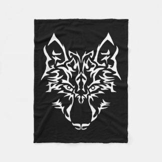 Wolf I Predator Mystic Dog Tattoo Gift Fleece Deken