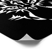 Wolf I Predator Mystic Dog Tattoo Gift Poster (Hoek)