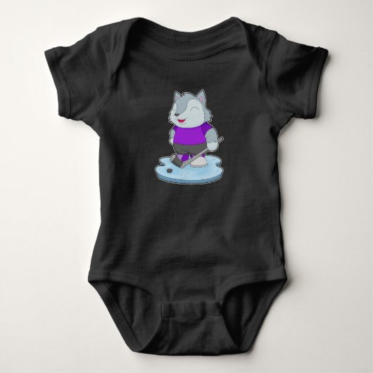 Wolf IJshockey stick Romper (Voorkant)
