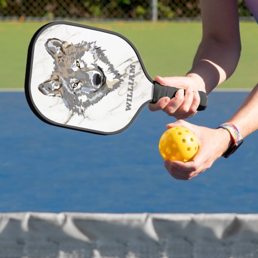 Wolf Illustratie Pickleball Paddle (Insitu)