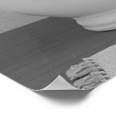 Wolf in bad in Bathtub Bubble Poster (Hoek)