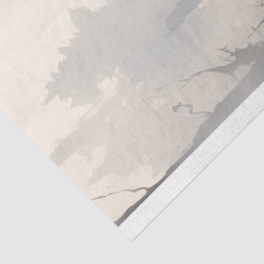 Wolf in bos 3 Decoupage papier (Detail)