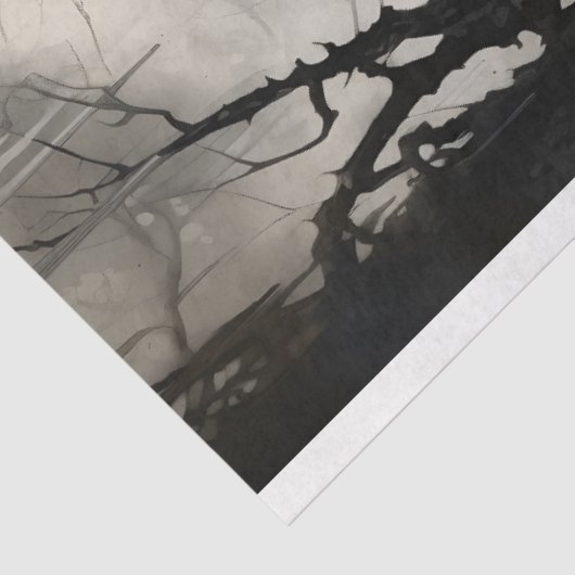 Wolf in bos 4 Decoupage papier (Detail)