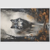 Wolf in bos 4 Decoupage papier (Voorkant)