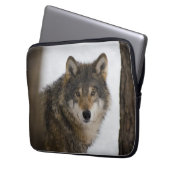 Wolf in Bossen Electronics Bag Laptop Sleeve (Voorkant Links)