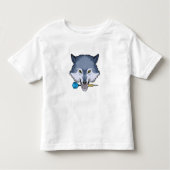 Wolf in Darts met Dart Kinder Shirts (Voorkant)