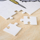 Wolf in Darts met Dart Legpuzzel (Zijkant)