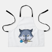 Wolf in Darts met Dart Schort (Voorkant)