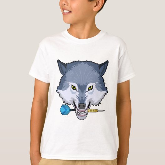Wolf in Darts met Dart T-shirt (Voorkant)