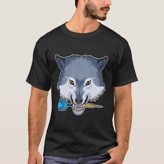 Wolf in Darts met Dart T-shirt (Voorkant)