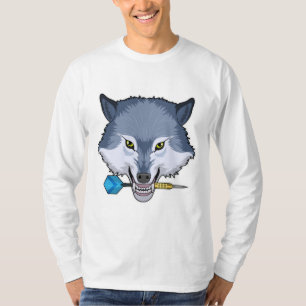 Wolf in Darts met Dart T-shirt