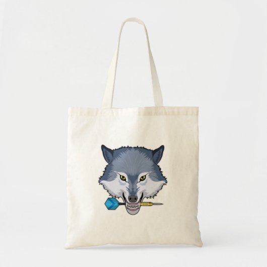 Wolf in Darts met Dart Tote Bag (Voorkant)