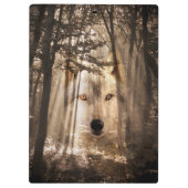 Wolf in de bossen klembord (Achterkant)
