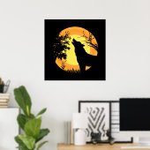 Wolf in de Bossen Poster (Thuiskantoor)