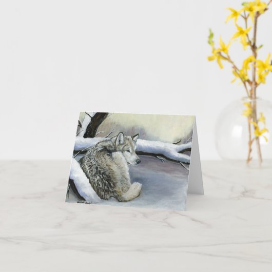 Wolf in de kaart van de Nota van de Kunst van de (Gele Bloem)