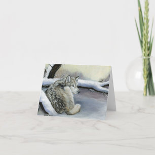 Wolf in de kaart van de Nota van de Kunst van de