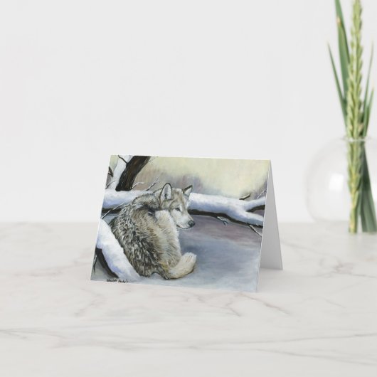 Wolf in de kaart van de Nota van de Kunst van de (Voorkant)