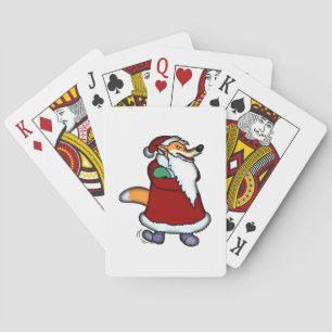 Wolf in de Kleding van de Kerstman Pokerkaarten