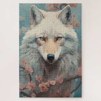 Wolf in de lente Blossom Legpuzzel