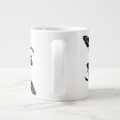 Wolf in de mist grote koffiekop (Achterkant)