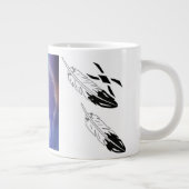 Wolf in de mist grote koffiekop (Rechts)