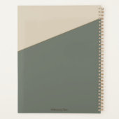 Wolf in de mist Waterverf Planner (Achterkant)