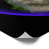 wolf in de nacht poster (Hoek)