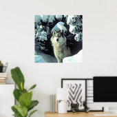 Wolf in de sneeuw poster (Thuiskantoor)