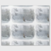 Wolf in de Sneeuwkapper Cadeaupapier (Vlak)