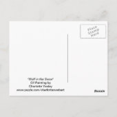 Wolf in de Sneeuwse Art Post Card Briefkaart (Achterkant)