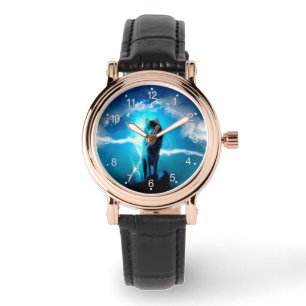 Wolf in de storm horloge