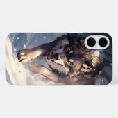 Wolf in de winter Case-Mate iPhone case (Achterkant (horizontaal))