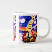 Wolf in de winter grote koffiekop (Rechts)