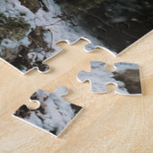Wolf in de winter legpuzzel (Zijkant)