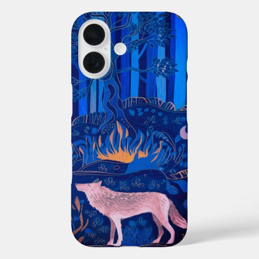 Wolf in een mystiek bos Case-Mate iPhone case (Achterkant)