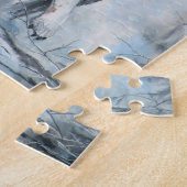 Wolf in een Winterbos Legpuzzel (Zijkant)