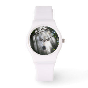 Wolf in een zonnestraal horloge