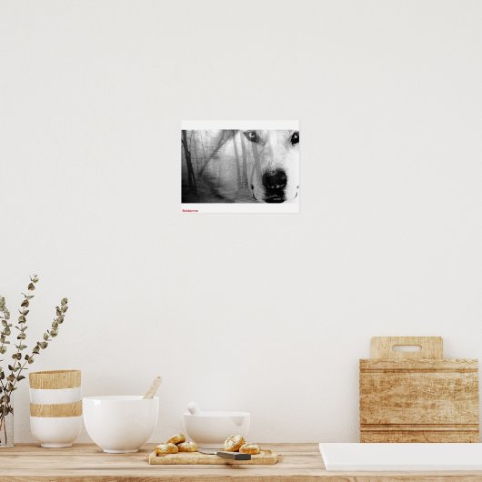 Wolf in Forest Poster DarkSpectrum origineel (Keuken)