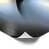 Wolf in Geometrische Kunststijl Perfect Poster (Hoek)