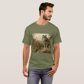 Wolf in Glen Mannen T-shirt (Voorkant volledig)