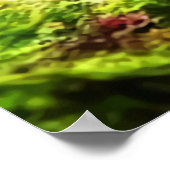 wolf in groen bos | AI Art Poster (Hoek)