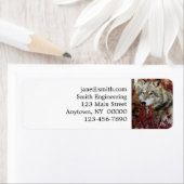 Wolf in Herfst Etiket (Insitu)