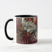 Wolf in Herfst Mok (Links)