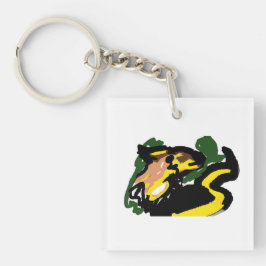 Wolf in herfsttijd sleutelhanger