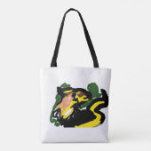 Wolf in herfsttijd tote bag (Achterkant)